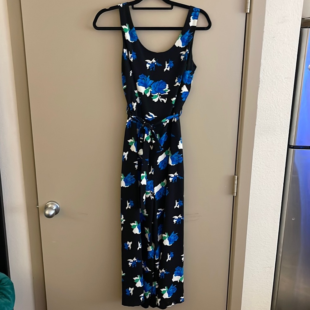 Tahari Sleeveless wide leg cropped Romper Playsuit size 6